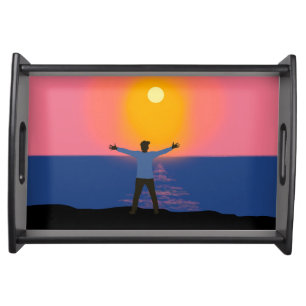 Greeting to the Sun Serving Tray