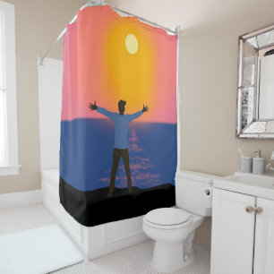 Greeting to the Sun Shower Curtain