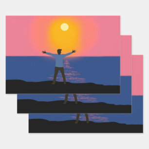 Greeting to the Sun   Wrapping Paper Sheets