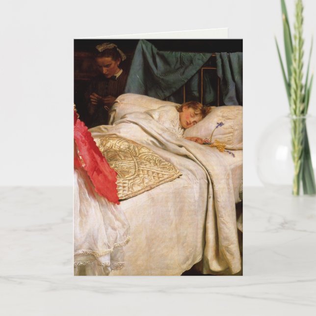 Greetingcard With John Everett Millais Painting Card (Front)