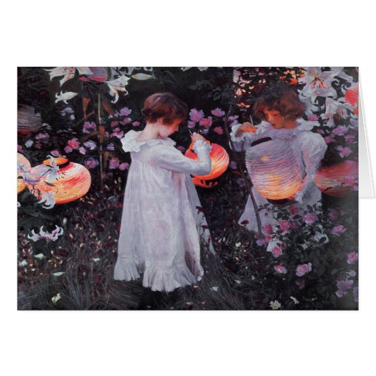 Greetingcard With John Singer Sargent Painting Card