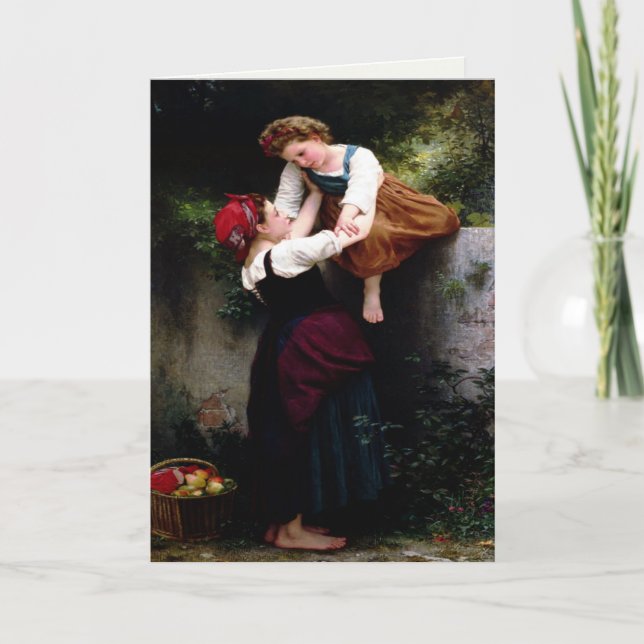 Greetingcard With William Bouguereau Painting Card (Front)