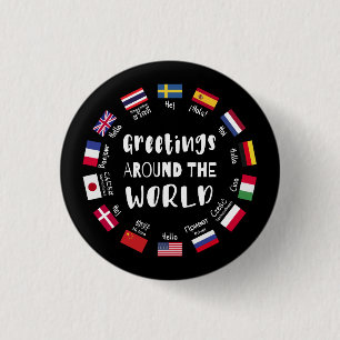 Greetings around the world - Hello in all language Button