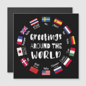 Greetings around the world, Hello in all languages (Front/Back)