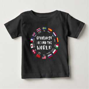 Greetings around the world, Hello in all languages Baby T-Shirt