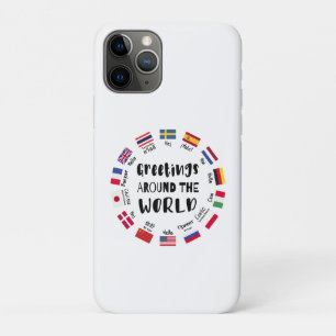 Greetings around the world, Hello in all languages iPhone 11 Pro Case