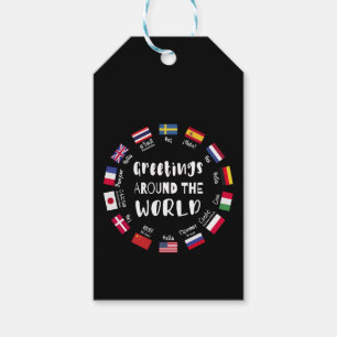 Greetings around the world, Hello in all languages Gift Tags