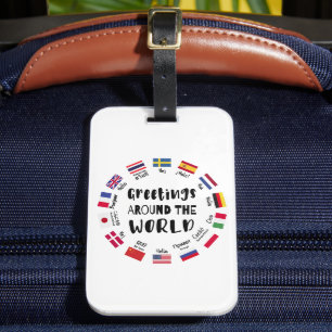 Greetings around the world, Hello in all languages Luggage Tag