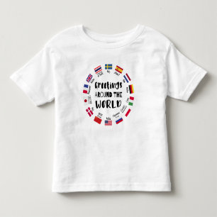 Greetings around the world, Hello in all languages Toddler T-shirt