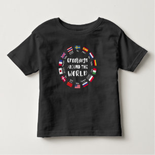 Greetings around the world, Hello in all languages Toddler T-shirt
