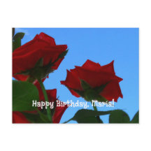 greetings birthday flat card