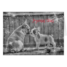 Bulldog Christmas Cards - Greeting &amp; Photo Cards | Zazzle