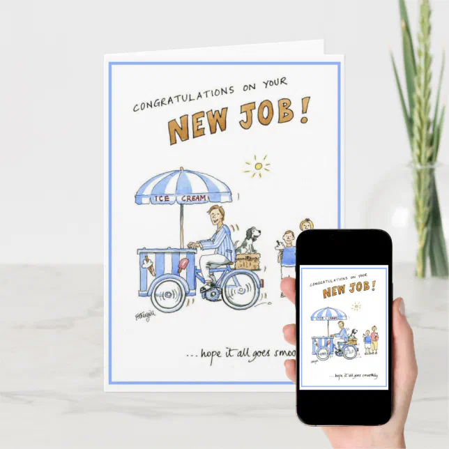 Greetings card congratulations on your new job! Zazzle