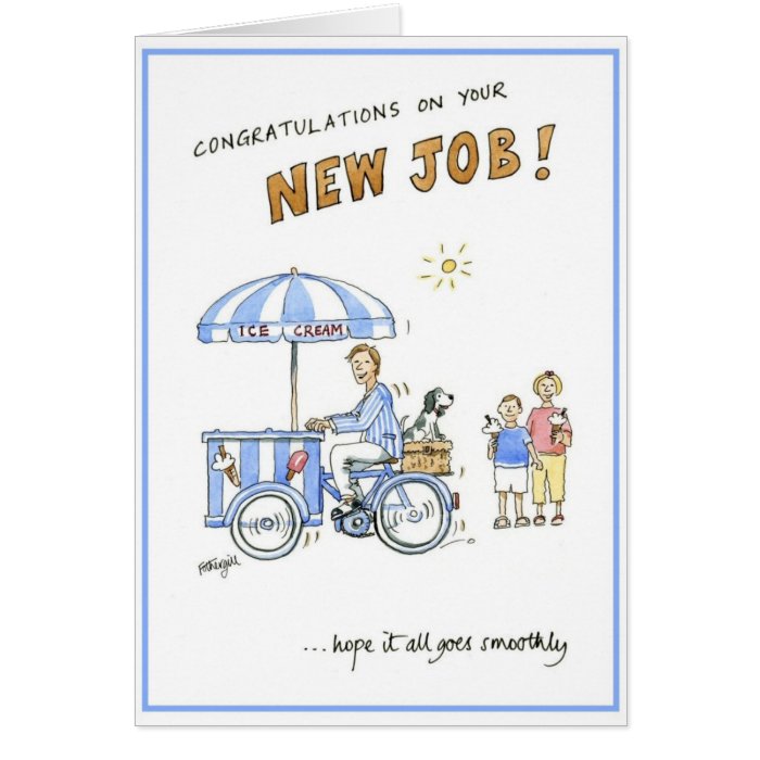 Greetings card   congratulations on your new job