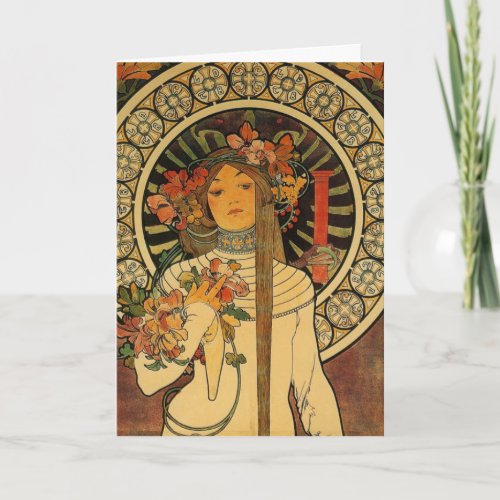 Greetings Card _ Czech Art Nouveau