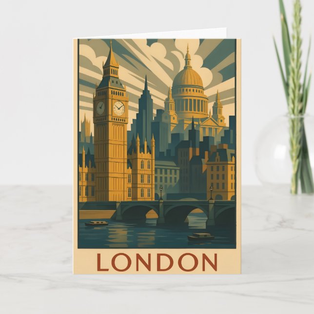 Greetings card featuring London  (Front)