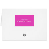 Greetings Card - Scandinavian Heart Design (Back Horizontal)