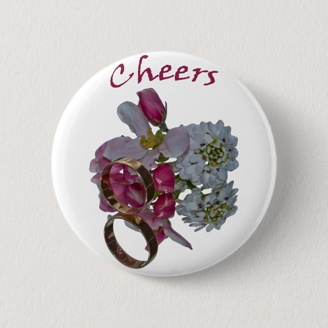 Greetings -Cheers Pinback Button (Front)