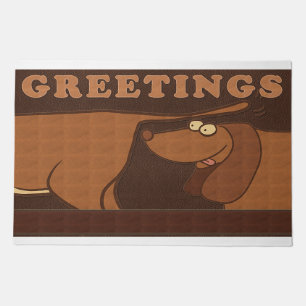 Greetings Dog Lover, gift For Family Doormat