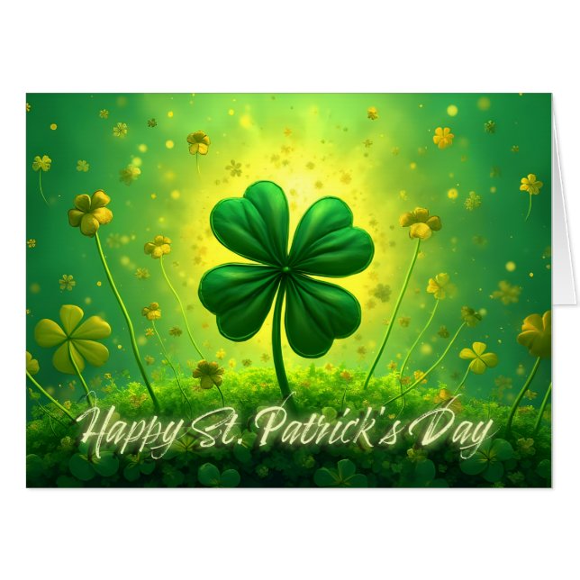 Greetings for St. Patrick's Day Card (Front Horizontal)