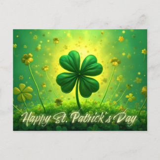 Greetings for St. Patrick's Day Holiday Postcard