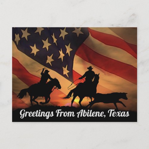 Greetings From Abilene Texas Postcard