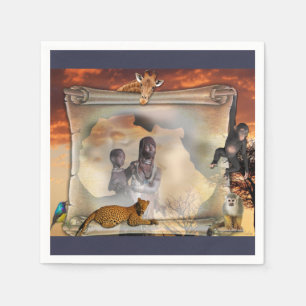 Greetings from Africa Napkins