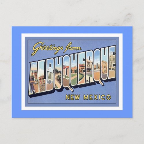 Greetings From Albuquerque New Mexico Postcard