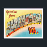 Greetings from Alexandria, Virginia Vintage Travel Postcard<br><div class="desc">Greetings from Alexandria,  Virginia Vintage Travel Postcard</div>