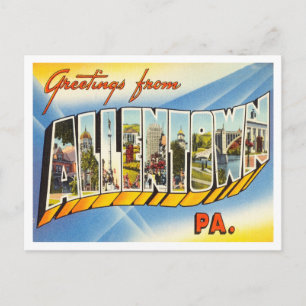 Greetings from Allenstown, Pennsylvania Travel Postcard
