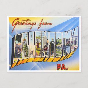 Greetings from Allentown, Pennsylvania Postcard