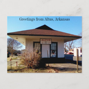 Greetings From Altus, Arkansas Postcard