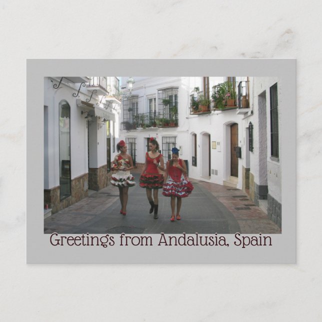 Greetings from Andalusia, Spain Postcard (Front)