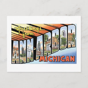 Greetings from Ann Arbor, Michigan! Postcard