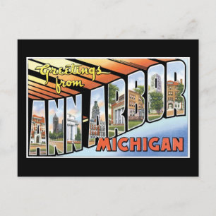Greetings from Ann Arbor, Michigan! Postcard