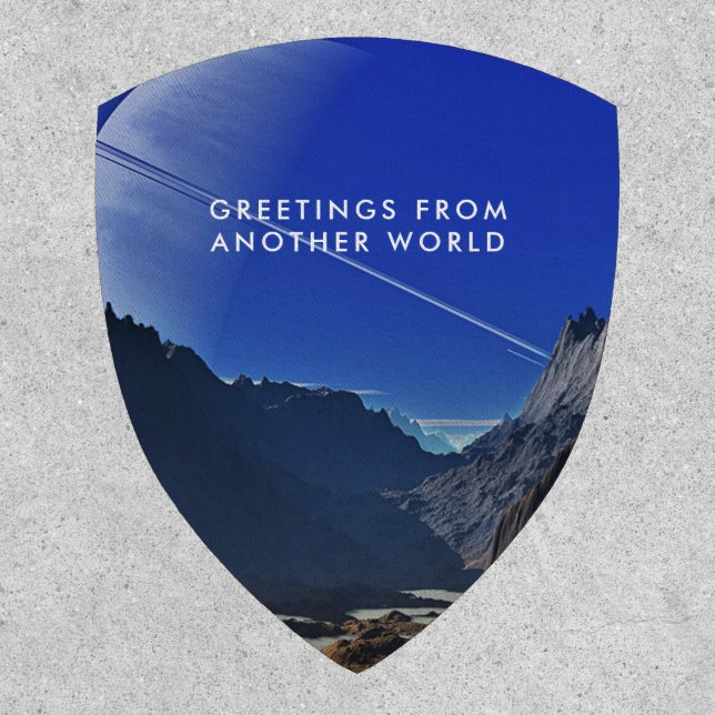 Greetings from another world patch (Front)