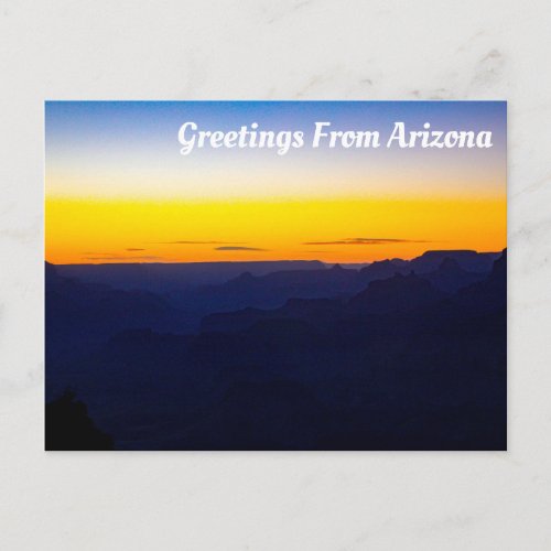 Greetings From Arizona Postcard