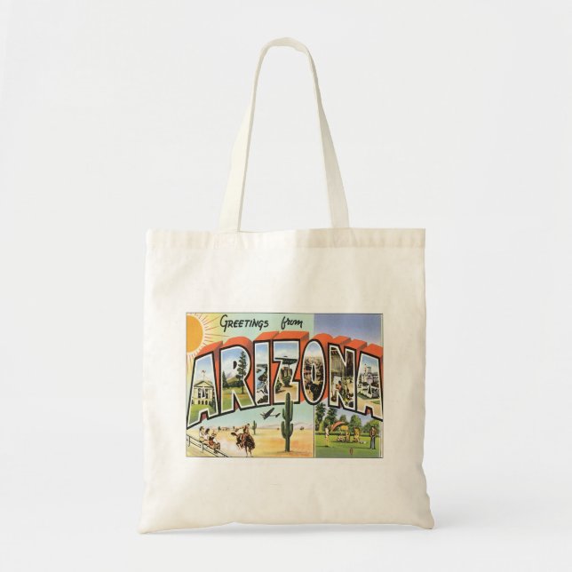 Greetings From Arizona Tote Bag (Front)
