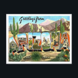 Greetings from Arizona Vintage Travel Postcard<br><div class="desc">Greetings from Arizona Vintage Travel Postcard</div>