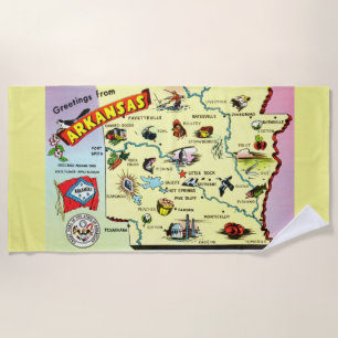 Greetings from Arkansas Beach Towel