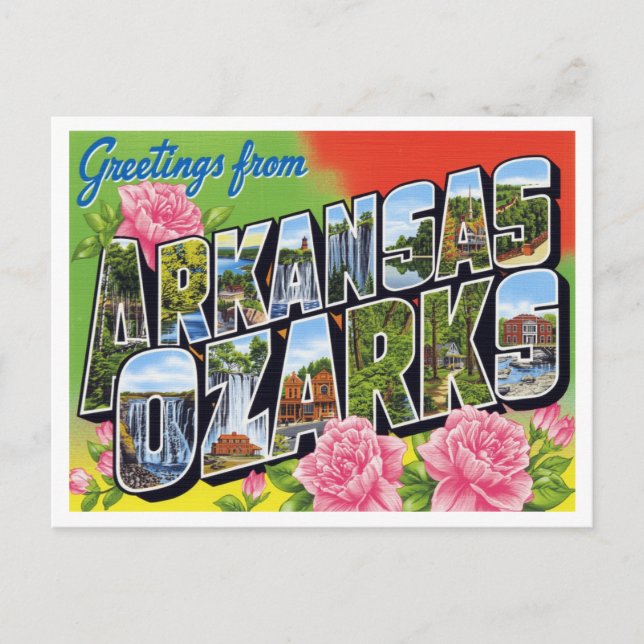 Greetings from Arkansas Ozarks Postcard (Front)