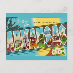 Greetings from Arkansas Postcard 