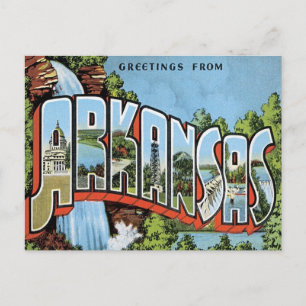 Greetings From Arkansas Postcard