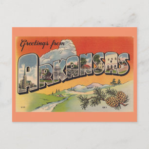 Greetings from Arkansas Postcard