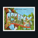 Greetings from Arkansas Vintage Travel Postcard<br><div class="desc">Greetings from Arkansas Vintage Travel Postcard</div>
