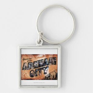 Greetings from Arkham City Keychain