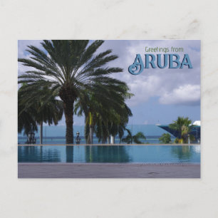Greetings from Aruba Cruise Postcard