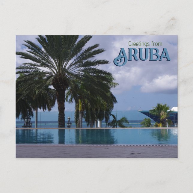 Greetings from Aruba Cruise Postcard (Front)