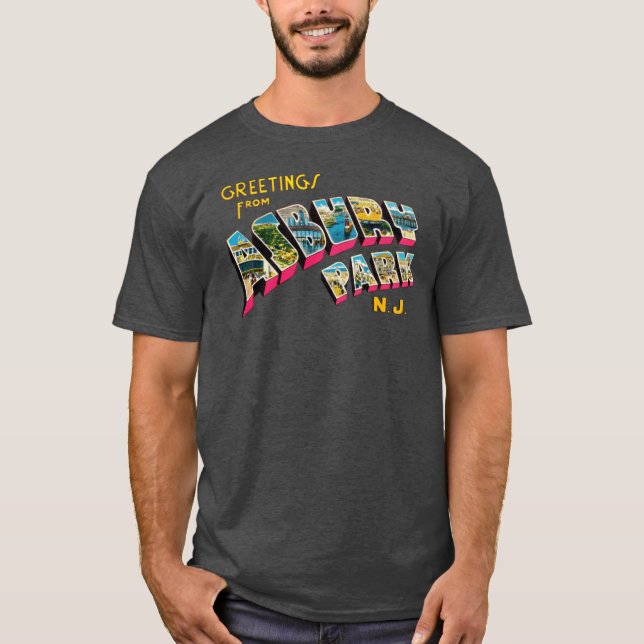 Greetings from Asbury Park girl T-Shirt (Front)