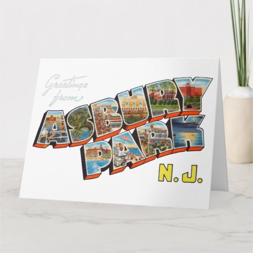 Greetings from Asbury Park New Jersey Card